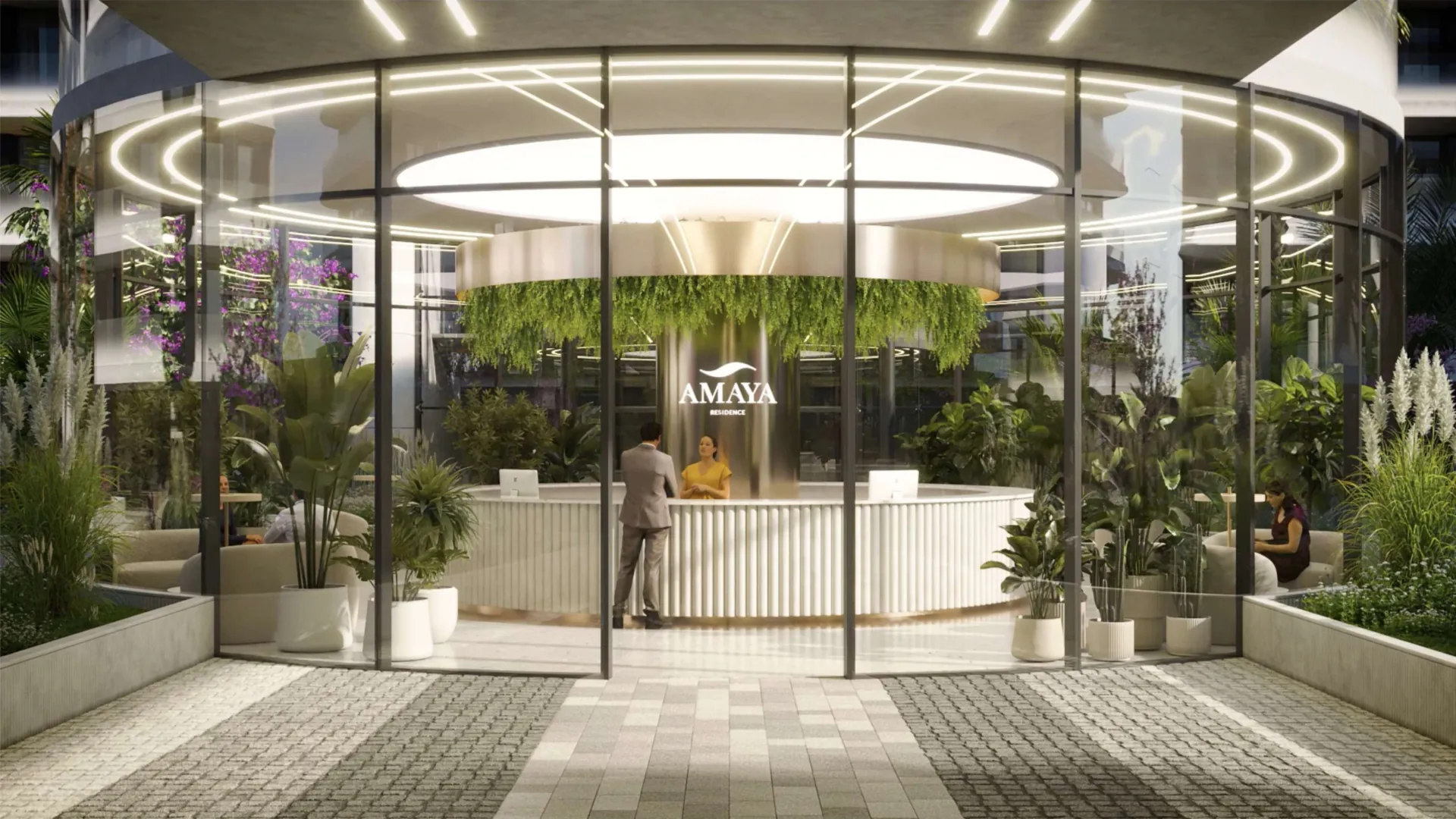 Визуализация входной зоны AMAYA Residence