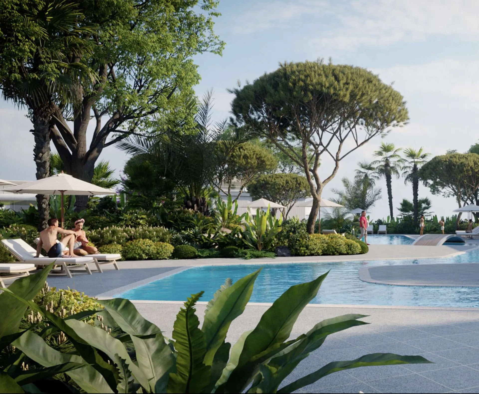 Визуализация бассейна AMAYA Residence